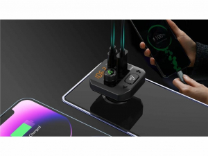 Well Bluetooth 5.3 FM transmitter, MP3, WMA (FM-TRANS-BT-PURE-WL)