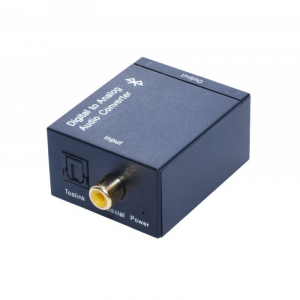 HCT Digitális-analóg átalakító Bluetooth V4 + optikai TOSLINK+koaxiális S/PDIF-ről RCA (Cinch) sztereó hangra (028-210)
