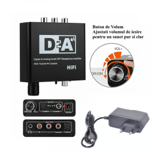 HCT Digitális digitál analóg audio jel átalakitó konverter adapter DAC (028-178)