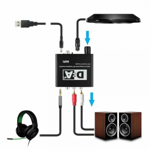 HCT Digitális digitál analóg audio jel átalakitó konverter adapter DAC (028-178)