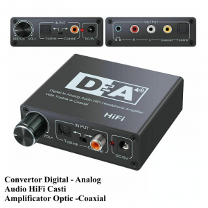 HCT Digitális digitál analóg audio jel átalakitó konverter adapter DAC (028-178)