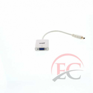 Well HDMI-VGA &aacute;talak&iacute;t&oacute; adapter (Adapt-HDMIM-VGAF-0-2WE-WL)