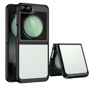 Szilikon telefonv&eacute;dő (&uuml;t&eacute;s&aacute;ll&oacute;s&aacute;g, &aacute;tl&aacute;tsz&oacute; h&aacute;tlap) FEKETE Samsung Galaxy Z Flip6 (SM-F741) "Gigapack csomagol&aacute;s" (GP-159533)