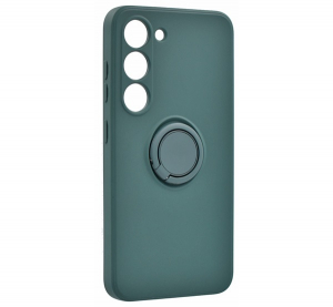 Szilikon telefonv&eacute;dő (tart&oacute;gyűrű, mikrofiber pl&uuml;ss belső, m&aacute;gneses, kamerav&eacute;dő) S&Ouml;T&Eacute;TZ&Ouml;LD Samsung Galaxy S23 Plus (SM-S916) "Gigapack csomagol&aacute;s" (GP-