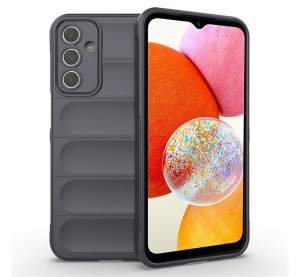 Szilikon telefonvédő (ütésállóság, kameravédő, 3D) SÖTÉTSZÜRKE Samsung Galaxy A15 4G (SM-A155) / Galaxy A15 5G (SM-A156) "Gigapack csomagolás" (GP-150