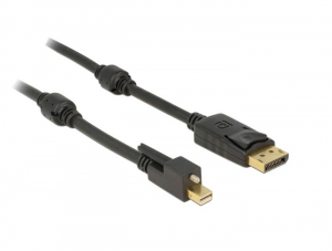 Delock 83722 Mini Displayport 1.2 > Displayport kábel 2m