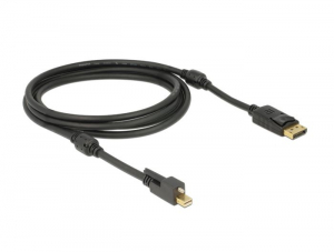 Delock 83722 Mini Displayport 1.2 > Displayport kábel 2m