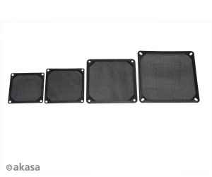 Akasa aluminium ventilátor porszűrő 14cm fekete (GRM140-AL01-BK)