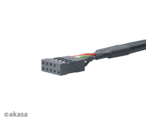 Akasa USB3.0 - USB2.0 átalakító 10cm (AK-CBUB19-10BK)