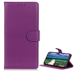 Tok &aacute;ll&oacute;, bőr hat&aacute;s&uacute; (FLIP, oldalra ny&iacute;l&oacute;, asztali tart&oacute;, pr&eacute;mium) LILA Asus Zenfone 12 Ultra "Gigapack csomagol&aacute;s" (GP-169327)