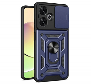 Defender szilikon telefonv&eacute;dő (&uuml;t&eacute;s&aacute;ll&oacute;s&aacute;g, tart&oacute;gyűrű, kamerav&eacute;dő) S&Ouml;T&Eacute;TK&Eacute;K Xiaomi Redmi 13C 5G "Gigapack csomagol&aacute;s" (GP-161536)