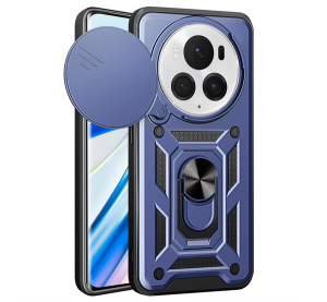 Defender szilikon telefonv&eacute;dő (&uuml;t&eacute;s&aacute;ll&oacute;s&aacute;g, tart&oacute;gyűrű, kamerav&eacute;dő) S&Ouml;T&Eacute;TK&Eacute;K Honor Magic 6 Pro "Gigapack csomagol&aacute;s" (GP-159234)