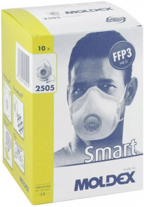 Moldex Smart  Finom por ellen v&eacute;dő maszk szelep n&eacute;lk&uuml;l FFP3 D 10 db (250501)