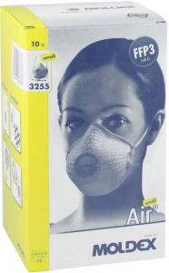 Moldex Air  Finom por ellen v&eacute;dő maszk szeleppel FFP3 D 10 db EN 149:2001, EN 149:2009 DIN 149:2001, DIN 149:2009 (325501)