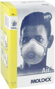 Moldex Air  Finom por ellen v&eacute;dő maszk szeleppel FFP3 D 10 db (320501)