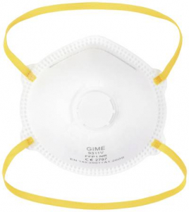 GIME Finom por ellen v&eacute;dő maszk szeleppel FFP1 10 db EN 149:2001 + A1:2009 DIN 149:2001 + A1:2009 (2575497)