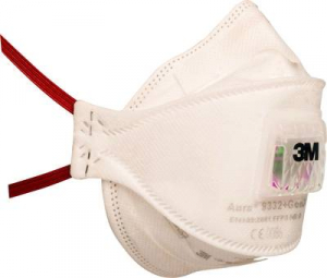 3M Finom por ellen v&eacute;dő maszk szeleppel 10 db FFP3  Aura 9332-Gen3 (9332+GEN3)