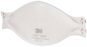 3M Finom por ellen v&eacute;dő maszk szelep n&eacute;lk&uuml;l FFP3 20 db EN 149:2001 + A1:2009 DIN 149:2001 + A1:2009 (9330+)