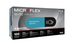 Ansell MICROFLEX  100 db Nitril Eldobhat&oacute; kesztyű M&eacute;ret (kesztyű): 9 EN 374-5, EN 374-2, EN 374-4, EN 21420:2020, EN 455, EN 374-1 ISO 21420:2020, ISO