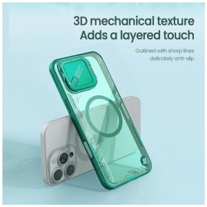 Nillkin Iceblade Prop m&aacute;gneses fekete v&eacute;dőtok Apple Iphone 16 Pro Max k&eacute;sz&uuml;l&eacute;khez