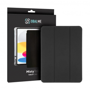 OBAL:ME MistyTab fekete Smartbook tok, penci tartóval Apple iPad 10.2” táblagéphez