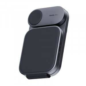 Aukey MagFusion 3 az 1-ben m&aacute;gneses t&ouml;ltő, 15W, Qi2 (sz&uuml;rke) (LC-MC312)