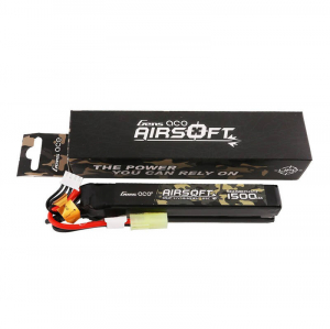 Gens Ace 25C 1500mAh 3S1P 11.1V Nunchuck 2X Airsoft Gun Lipo akkumul&aacute;tor mini Tamiya csatlakoz&oacute;val (GEA15003S25T2)