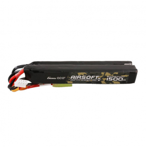 Gens Ace 25C 1500mAh 3S1P 11.1V Nunchuck 2X Airsoft Gun Lipo akkumul&aacute;tor mini Tamiya csatlakoz&oacute;val (GEA15003S25T2)