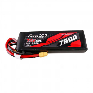 Gens Ace G-Tech 7600mAh 7.4V 60C 2S2P Lipo akkumul&aacute;tor PC mat (GEA762S60X6GT)
