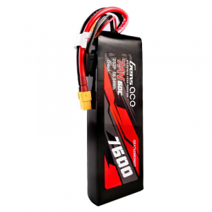Gens Ace G-Tech 7600mAh 7.4V 60C 2S2P Lipo akkumul&aacute;tor PC mat (GEA762S60X6GT)