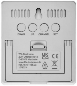 TFA Dostmann Funk-Wetterstation CLEAR  Vezet&eacute;k n&eacute;lk&uuml;li időj&aacute;r&aacute;sjelző &aacute;llom&aacute;s Előrejelz&eacute;s 12 - 24 &oacute;r&aacute;s &Eacute;rz&eacute;kelők sz&aacute;ma (max.) 3 (35.1168.02)