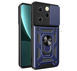 Defender szilikon telefonv&eacute;dő (&uuml;t&eacute;s&aacute;ll&oacute;s&aacute;g, tart&oacute;gyűrű, kamerav&eacute;dő) S&Ouml;T&Eacute;TK&Eacute;K Infinix Hot 40 Pro 4G "Gigapack csomagol&aacute;s" (GP-159067)