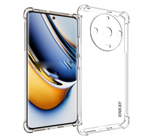 ENKAY szilikon telefonv&eacute;dő (&uuml;t&eacute;s&aacute;ll&oacute;s&aacute;g, l&eacute;gp&aacute;rn&aacute;s sarok) &Aacute;TL&Aacute;TSZ&Oacute; Realme 11 Pro / 11 Pro Plus (GP-144445)