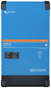 Victron Energy Inverter Quattro II 24/5000/120-50/50 5000 W 24 V - 230 V Be&eacute;p&iacute;tett t&ouml;lt&eacute;sszab&aacute;lyoz&oacute; (QUA242505010)