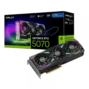 PNY GeForce RTX5070 12GB DDR7 EPIC-X RGB OC videokártya (VCG507012TFXXPB1-O)