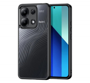 Dux Ducis AIMO szilikon telefonv&eacute;dő (&uuml;t&eacute;s&aacute;ll&oacute;s&aacute;g, kamerav&eacute;dő, matt, hull&aacute;m) FEKETE Xiaomi Redmi Note 13 4G (GP-154772)