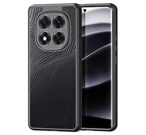 Dux Ducis AIMO szilikon telefonv&eacute;dő (&uuml;t&eacute;s&aacute;ll&oacute;s&aacute;g, kamerav&eacute;dő, matt, hull&aacute;m) FEKETE Xiaomi Poco X7 / Redmi Note 14 Pro 5G (GP-166624)
