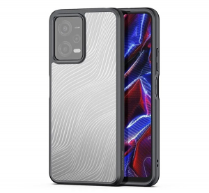 Dux Ducis AIMO szilikon telefonv&eacute;dő (&uuml;t&eacute;s&aacute;ll&oacute;s&aacute;g, kamerav&eacute;dő, matt, hull&aacute;m) FEKETE Xiaomi Poco X5 5G / Redmi Note 12 5G (GP-144798)