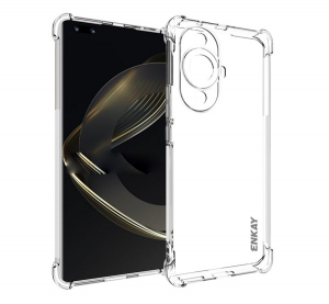 ENKAY szilikon telefonv&eacute;dő (&uuml;t&eacute;s&aacute;ll&oacute;s&aacute;g, l&eacute;gp&aacute;rn&aacute;s sarok) &Aacute;TL&Aacute;TSZ&Oacute; Huawei Nova 11 Pro (GP-146954)