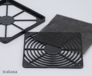 Akasa mosható ventilátor szűrő 12cm fekete (GRM120-30)