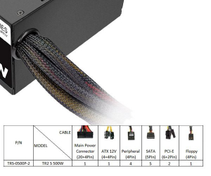 Thermaltake TR2 S 500W tápegység (PS-TRS-0500NPCWEU-2)