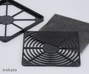 Akasa mosható ventilátor szűrő 8cm fekete (GRM80-30)