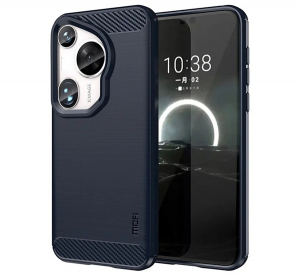 Mofi szilikon telefonv&eacute;dő (&uuml;t&eacute;s&aacute;ll&oacute;s&aacute;g, l&eacute;gp&aacute;rn&aacute;s sarok, sz&aacute;lcsiszolt, karbon minta) S&Ouml;T&Eacute;TK&Eacute;K Huawei Pura 70 Ultra (GP-158545)