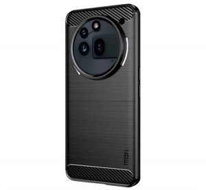 Mofi szilikon telefonv&eacute;dő (&uuml;t&eacute;s&aacute;ll&oacute;s&aacute;g, l&eacute;gp&aacute;rn&aacute;s sarok, sz&aacute;lcsiszolt, karbon minta) FEKETE Nothing Phone (3a) Pro (GP-168262)