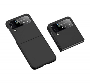 Műanyag telefonv&eacute;dő FEKETE Samsung Galaxy Z Flip4 5G (SM-F721) "Gigapack csomagol&aacute;s" (GP-170356)