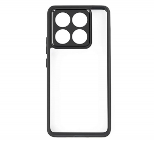 Szilikon telefonv&eacute;dő (&uuml;t&eacute;s&aacute;ll&oacute;s&aacute;g, &aacute;tl&aacute;tsz&oacute; h&aacute;tlap) FEKETE Xiaomi 14T Pro "Gigapack csomagol&aacute;s" (GP-163291)