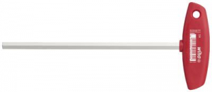 Wiha Sechskant-Stiftschl&uuml;ssel 5x150mm T-Griff Hatlap kulcs Kulcssz&eacute;less&eacute;g: 5 mm Penge hossz: 150 mm M&eacute;ret, hossz: 182 mm (00917)