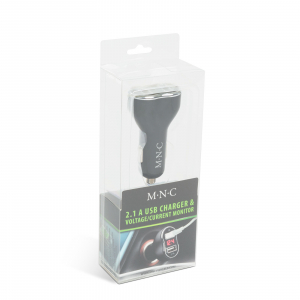 M.N.C. Aut&oacute;s szivargy&uacute;jt&oacute; adapter - 2 x USB - fekete (55054BK)