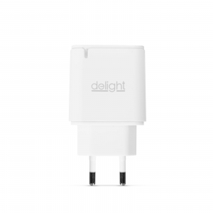 Delight USB H&aacute;l&oacute;zati adapter 2xUSB feh&eacute;r (55045-2WH)