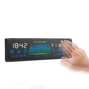 M.N.C. Fejegys&eacute;g "PhantomX" - 1 DIN - 4 x 50 W - gesztusvez&eacute;rl&eacute;s - BT - MP3 - AUX - USB (39752)